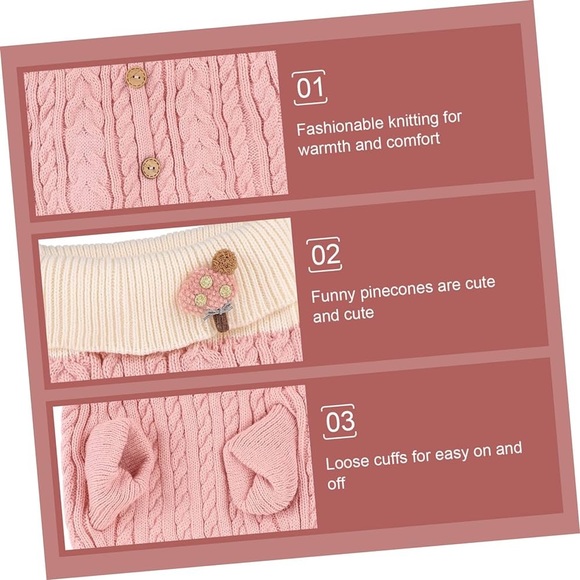 Knit Small Breed Dog Sweater - Picture 5 of 8